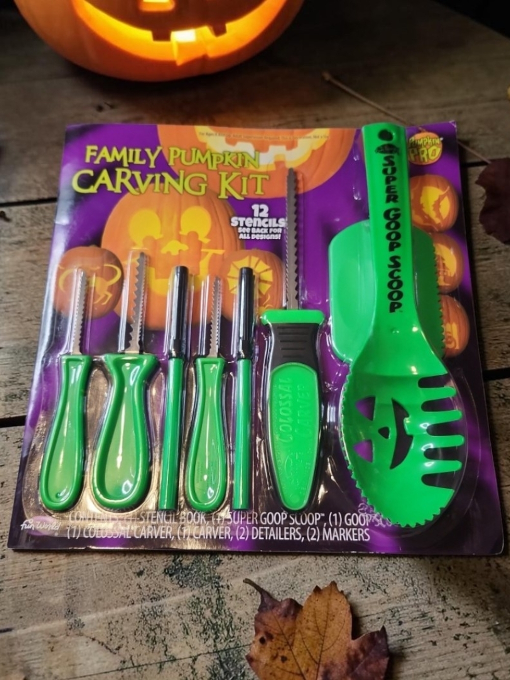 Family Pumpkin Carving Kit - 9 Pcs NIP